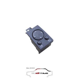 Audi 80/B4/100/A6/C4 Schalter Spiegelverstellung 4A0959565