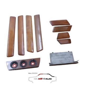 Audi 100/C4 Holzdekor-Set Zebrano ohne Klima 4A0819075/4A0857951