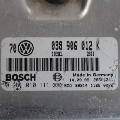 VW Golf 4/Bora 1,9 TDI Motorsteuergerät 038906012K/0281010111 – Bild 2