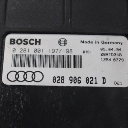 Audi 80 1,9 TDI Motorsteuergerät 028906021D/0281001197/198 – Bild 3