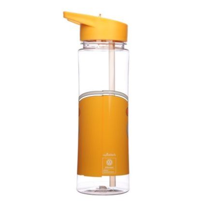 Volkswagen Bulli VW Bus T1 Orange Wasserflasche aus Kunststoff 550ml – Bild 2