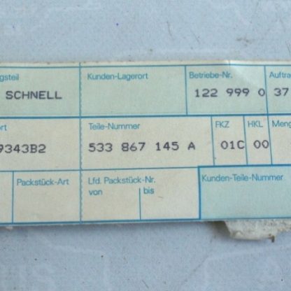 Vw Scirocco/2 Lautsprechergitter links NOS 533867145A – Bild 3