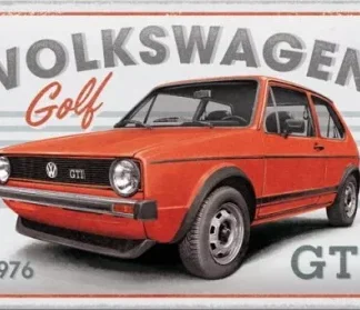 Golf GTI – Volkswagen – Metallschild – 20x30cm