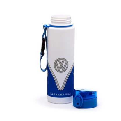 Volkswagen VW T1 Camper Bus Pop Top 600ml Bruchsichere Wasserflasche Blau – Bild 6