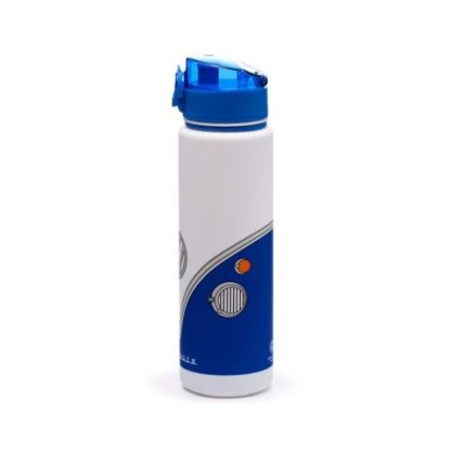 Volkswagen VW T1 Camper Bus Pop Top 600ml Bruchsichere Wasserflasche Blau – Bild 3