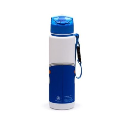 Volkswagen VW T1 Camper Bus Pop Top 600ml Bruchsichere Wasserflasche Blau – Bild 2