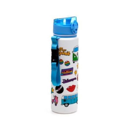 Volkswagen VW T1 Camper Bus Retro Pop Top 600ml Bruchsichere Wasserflasche – Bild 5