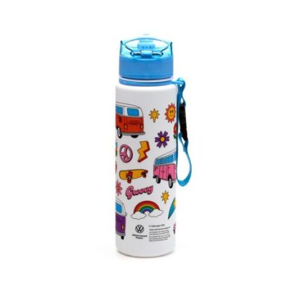 Volkswagen VW T1 Camper Bus Retro Pop Top 600ml Bruchsichere Wasserflasche – Bild 10