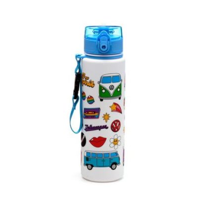 Volkswagen VW T1 Camper Bus Retro Pop Top 600ml Bruchsichere Wasserflasche