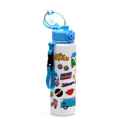 Volkswagen VW T1 Camper Bus Retro Pop Top 600ml Bruchsichere Wasserflasche – Bild 3