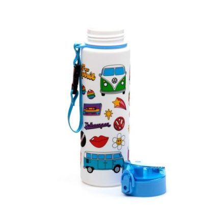 Volkswagen VW T1 Camper Bus Retro Pop Top 600ml Bruchsichere Wasserflasche – Bild 2