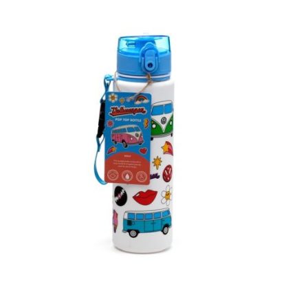 Volkswagen VW T1 Camper Bus Retro Pop Top 600ml Bruchsichere Wasserflasche – Bild 7