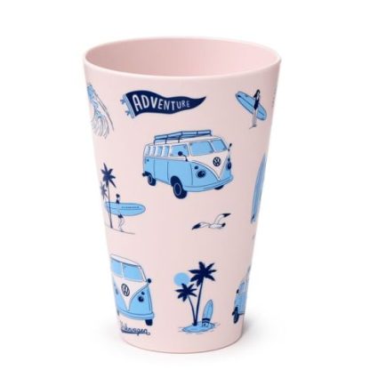Volkswagen VW T1 Bulli Explore 4er Set Picknickbecher RPET 450ml – Bild 4