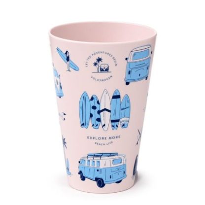 Volkswagen VW T1 Bulli Explore 4er Set Picknickbecher RPET 450ml – Bild 8