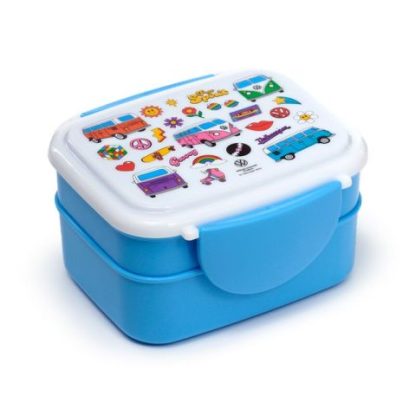 Volkswagen VW T1 Camper Bus Retro Stapelbare Bento Lunch Clip-Box & Besteck
