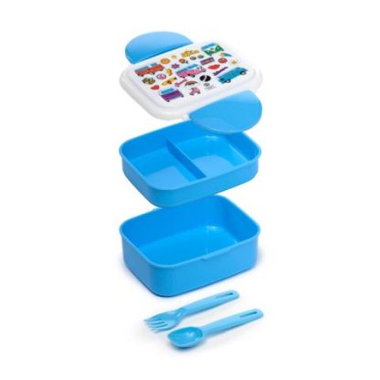 Volkswagen VW T1 Camper Bus Retro Stapelbare Bento Lunch Clip-Box & Besteck – Bild 5