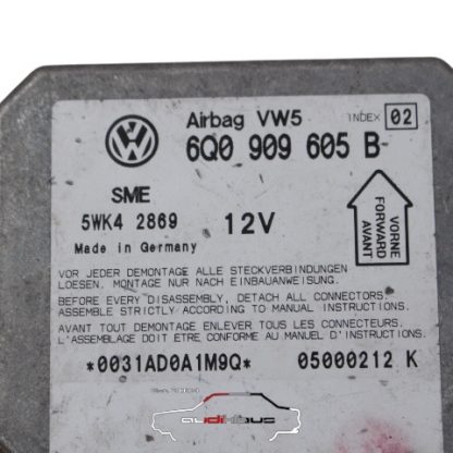 Vw Golf/4/Bora/Seat Leon/Toledo Airbag Steuergerät 6Q0909605B – Bild 2