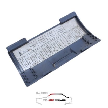 Audi 80/Coupé/Typ 81/85 VFL Abdeckung Sicherungskasten hellblau 811857151 – Bild 2