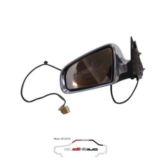 Audi A4/B6 elektrischer Außenspiegel links Alu-Optik