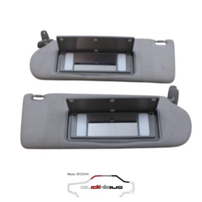Audi 100/A6/C4 Sonneblenden-Set mit Beleuchtung grau 4A0/4A1/4A2857551/552B – Bild 2