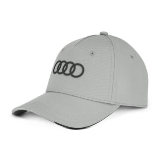 Original Audi Cap Basecap Baseballkappe Ringe Logo Baseballcap Mütze grau