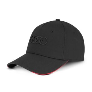 Original Audi Cap Basecap Baseballkappe Ringe Logo Baseballcap Mütze schwarz