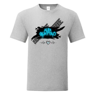T-Shirt Audi Quattro Grau